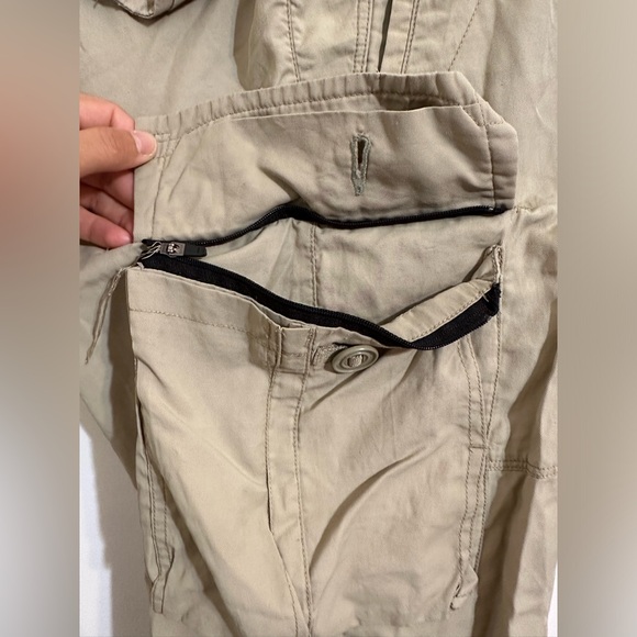 VOLCOM Amphibian Khaki Cargo Outdoor Hiking Athletic Shorts - Picture 7 of 11